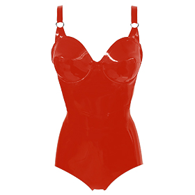 Atsuko Kudo Latex 50’s Cup Body in Supatex Red