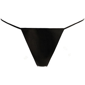 Atsuko Kudo Latex Cherry G String in Supatex Black