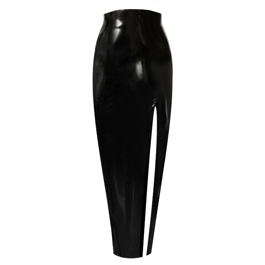 Atsuko Kudo Latex Crystal Evening Skirt in Black