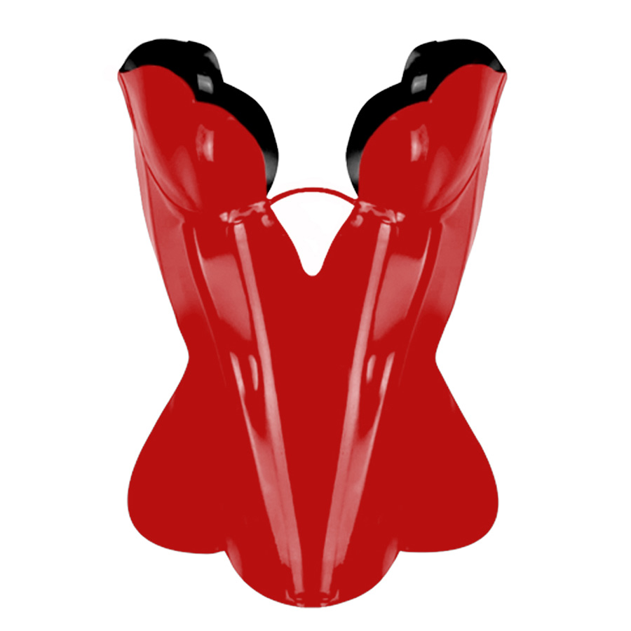 Atsuko Kudo Latex ダブルチューリップカップ コルセット in 