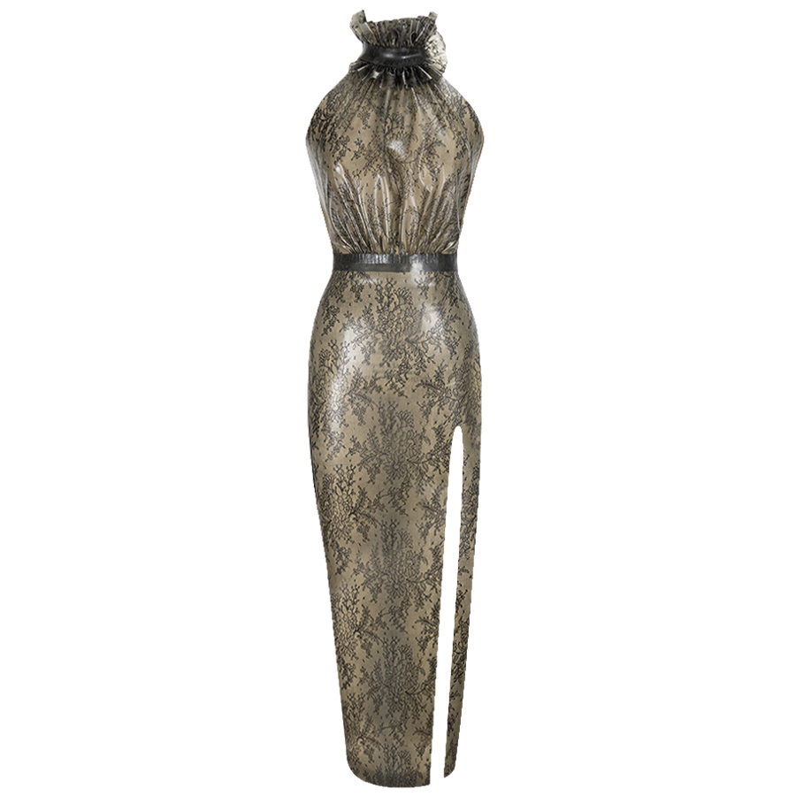 Atsuko Kudo Latex  in Supatex Semi-Transparent Cloud Grey Lace