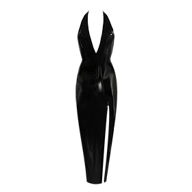 Atsuko Kudo Latex エンカウンター オープンバック イブニングドレス in 
