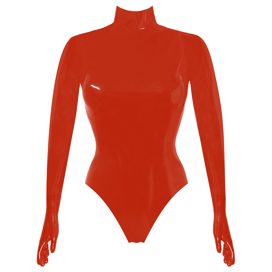 Atsuko Kudo Latex Joy Bodysuit in Red