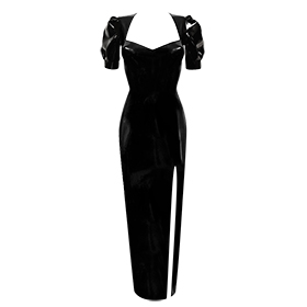 Atsuko Kudo Latex ジュリエット イブニングドレス in 