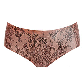 Atsuko Kudo Latex Lady P Briefs in Semi-Trans Pink Lace