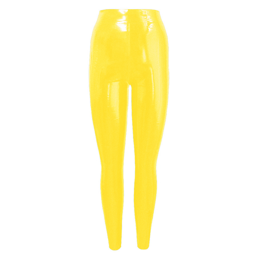 Atsuko Kudo Latex Leggings in Supatex Yellow