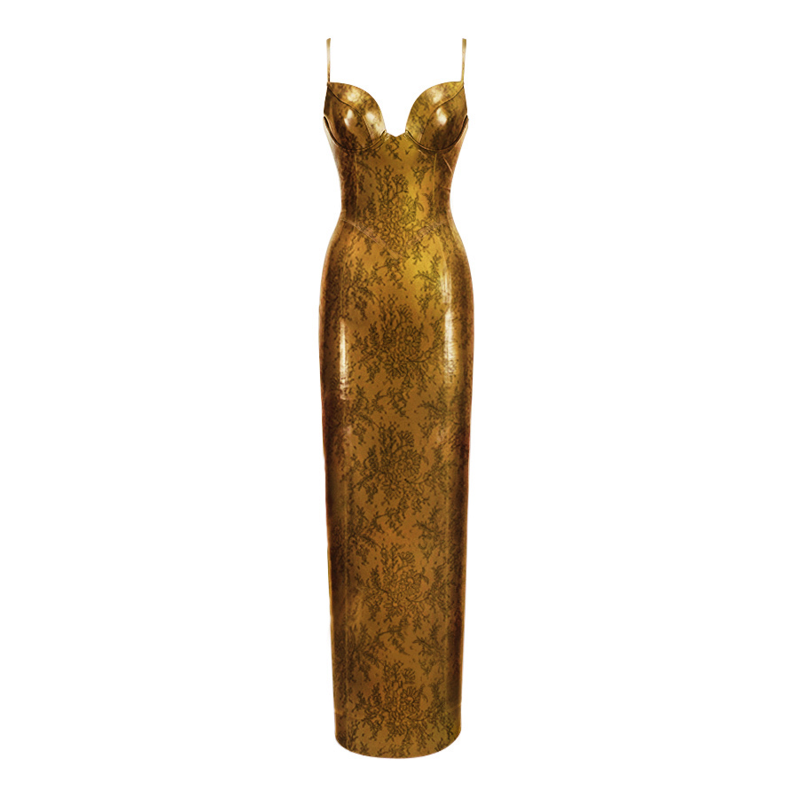 Atsuko Kudo Latex  in Pearlsheen Antique Gold Lace
