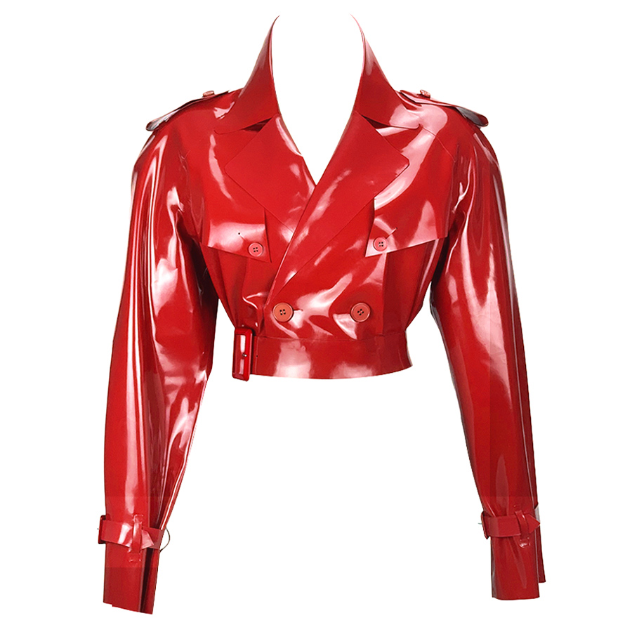 Atsuko Kudo Latex  in Red / Red