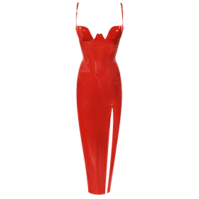 Atsuko Kudo Latex パリスカップ イブニングドレス in 