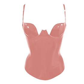 Atsuko Kudo Latex Paris Cup Top in Supatex Light Brown