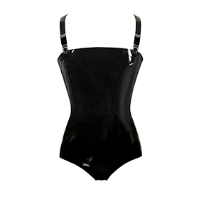 Atsuko Kudo Latex Restricted Strapless Body in Supatex Black