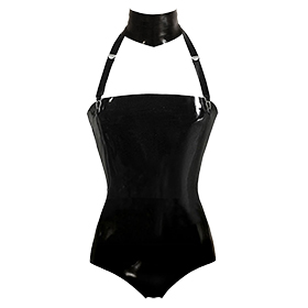 Atsuko Kudo Latex Restricted Strapless Body in Supatex Black