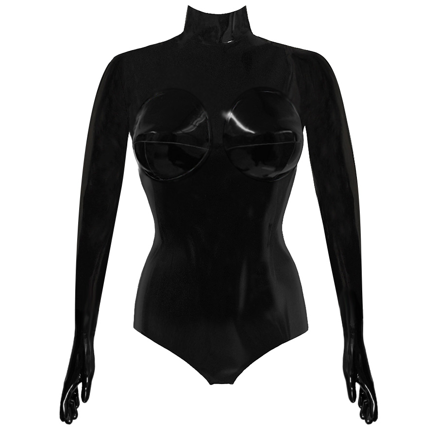 Atsuko Kudo Latex ストームカップ ボディー in Black