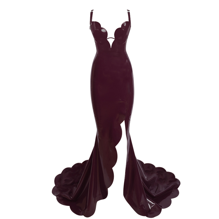 Atsuko Kudo Latex チューリップガウン in 