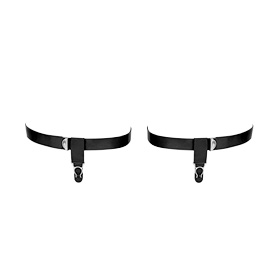 Atsuko Kudo Latex Thigh Garters in Supatex Black