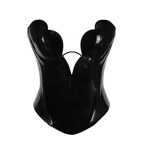 Atsuko Kudo Latex Tulip Cup Top in Supatex Black