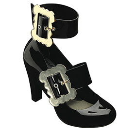 Atsuko Kudo Latex Vivienne Westwood Anglomania Melissa Temptation Shoe in Black