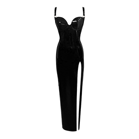 Atsuko Kudo Latex ワンダーカップ イブニングドレス in 